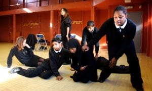 Drama drama lesson being conducted